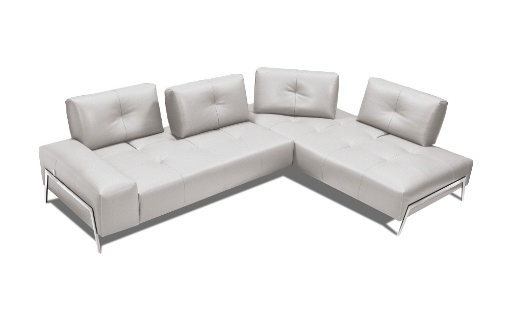 I763 Premium Leather Sectional Blue J&M Furniture