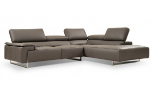 I794 Premium Leather Sectional Grey J&M Furniture I794 Premium Leather Sectional Grey J&M Furniture
