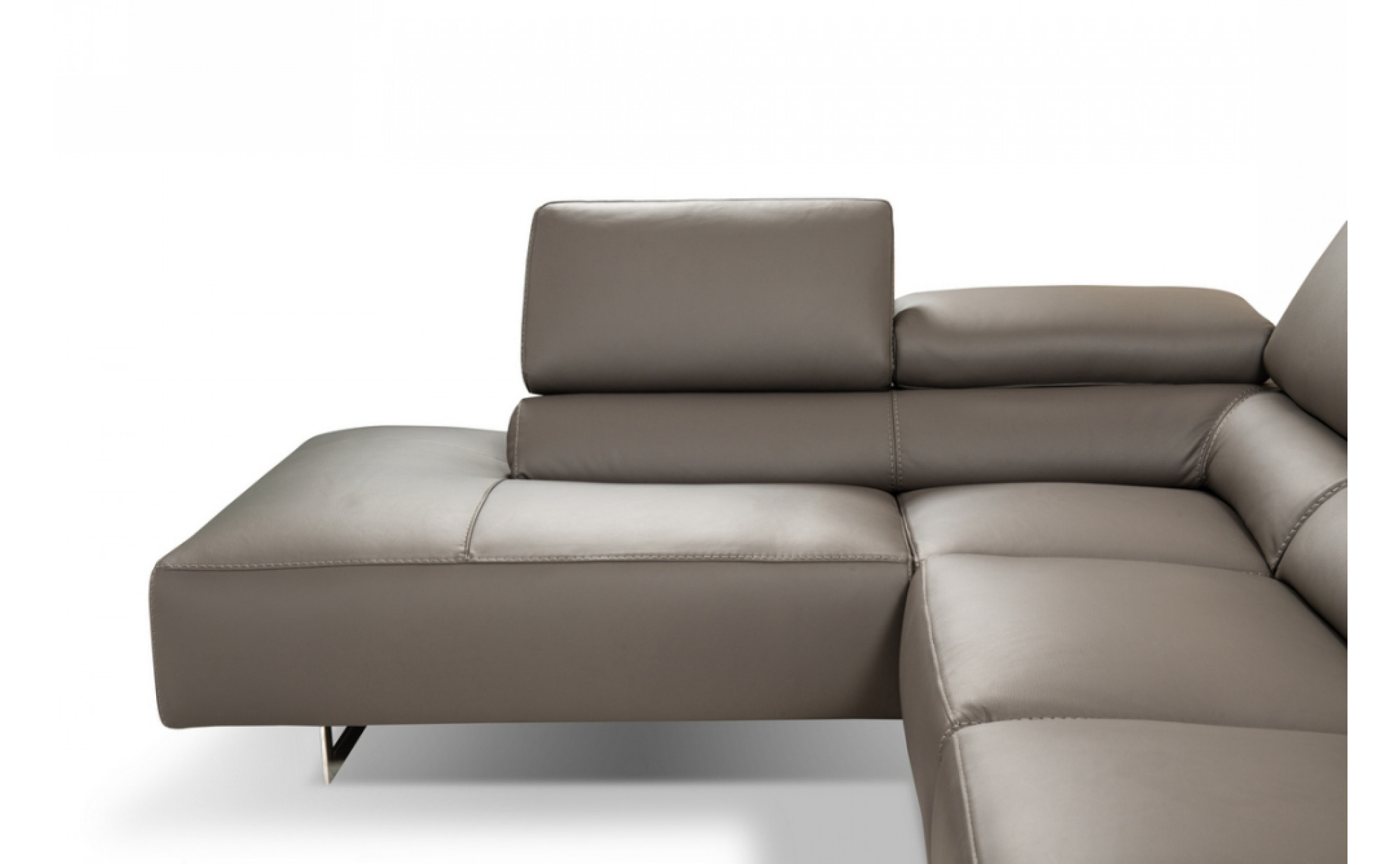 I794 Premium Leather Sectional Grey J&M Furniture JM