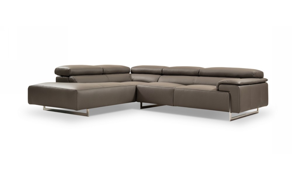 I794 Premium Leather Sectional Grey J&M Furniture