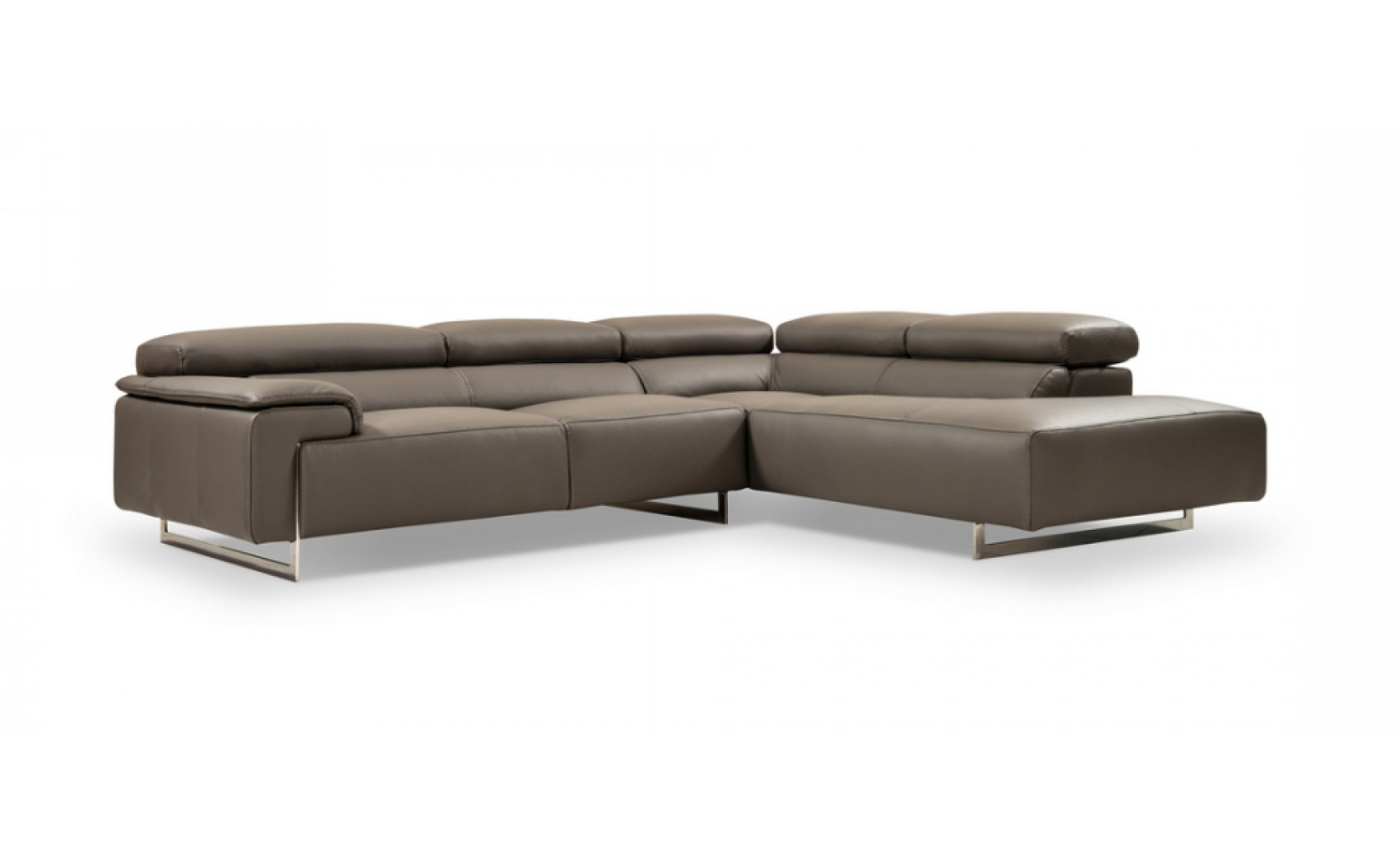 I794 Premium Leather Sectional Grey J&M Furniture