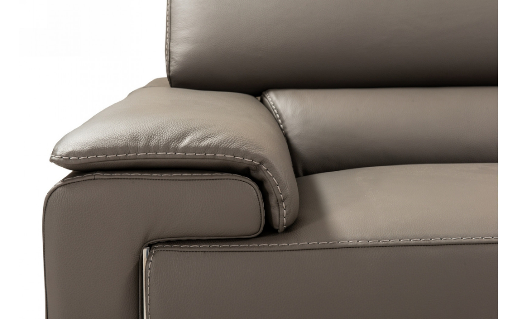I794 Premium Leather Sectional Grey J&M Furniture