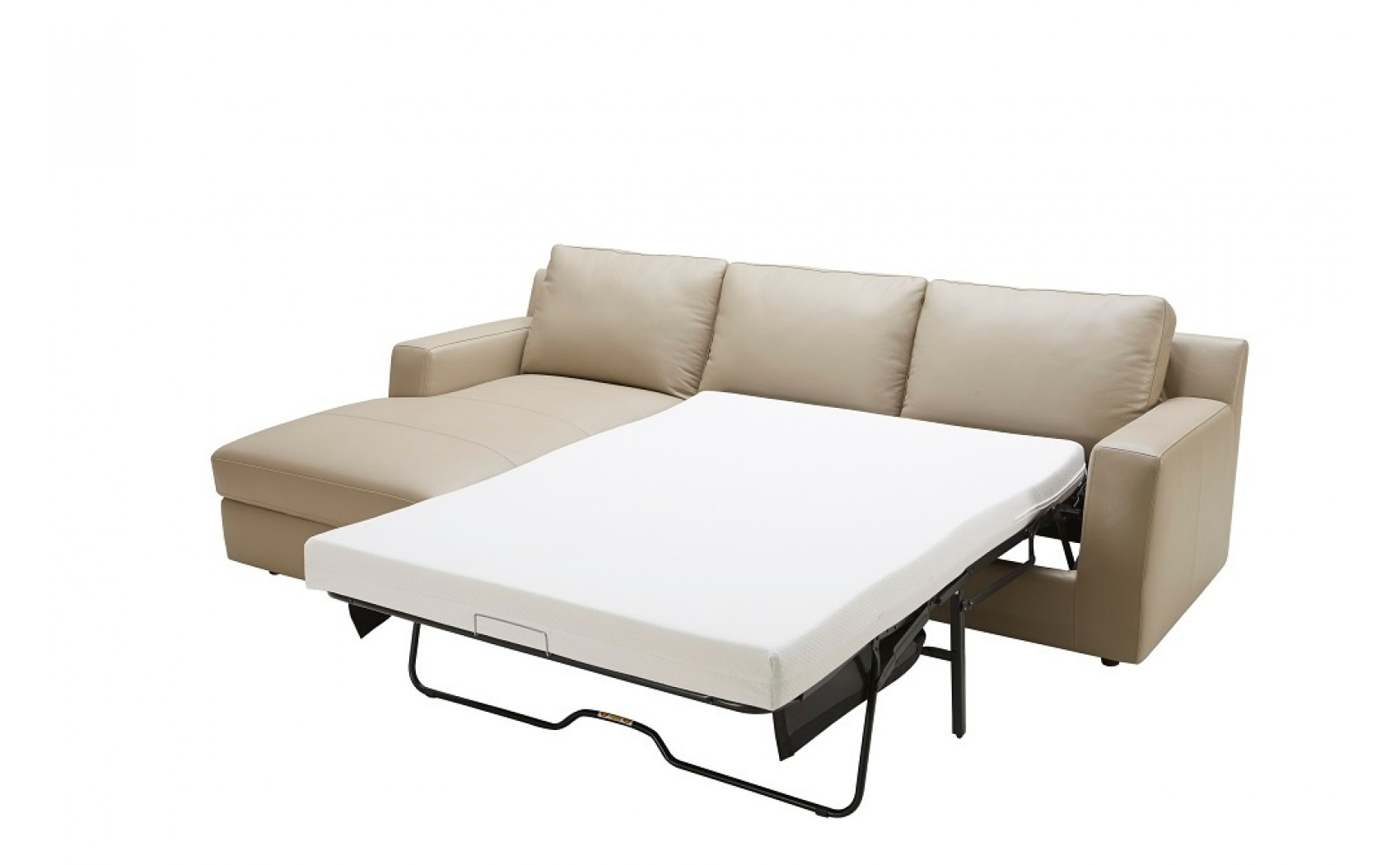 Jenny Premium Leather Sectional Beige J&M Furniture