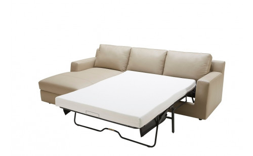 Jenny Premium Leather Sectional Beige J&M Furniture Jenny Premium Leather Sectional Beige J&M Furniture