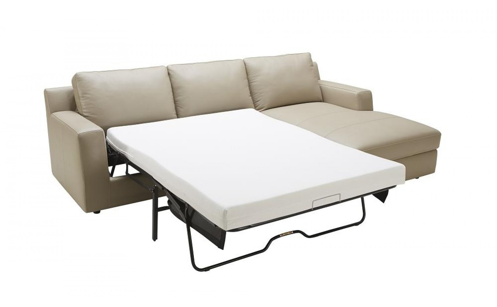 Jenny Premium Leather Sectional Beige J&M Furniture