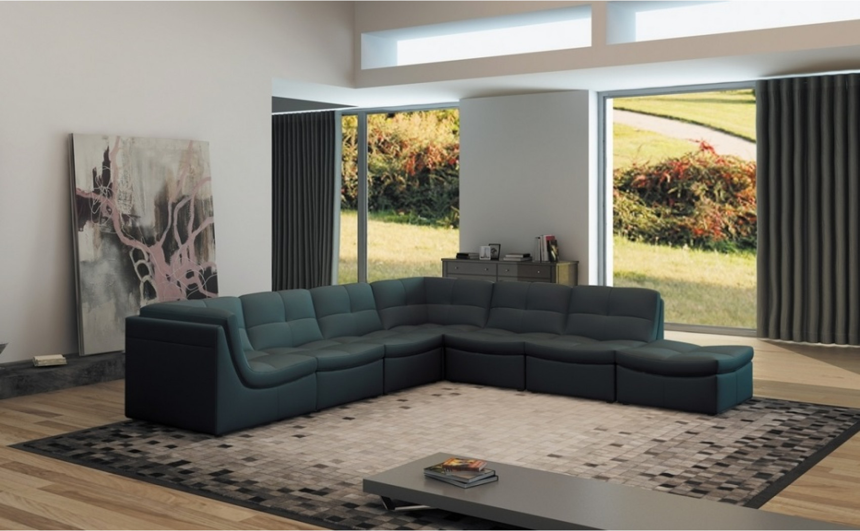 Lego 6 Pc Set Grey Sofa Set J&M Furniture