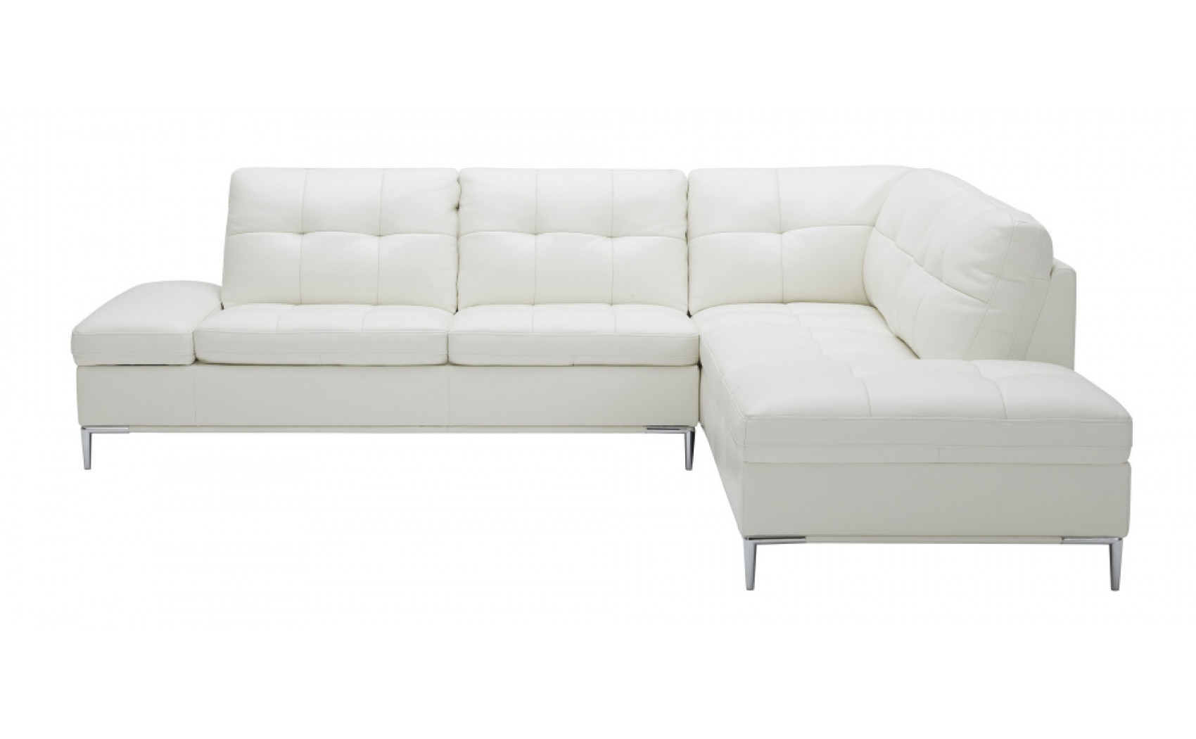 Leonardo White Storage Sectional J&M Furniture