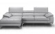 Liam Leather Sectional Light Grey J&M Furniture