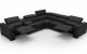 Picasso 6PC Black Sectional J&M Furniture