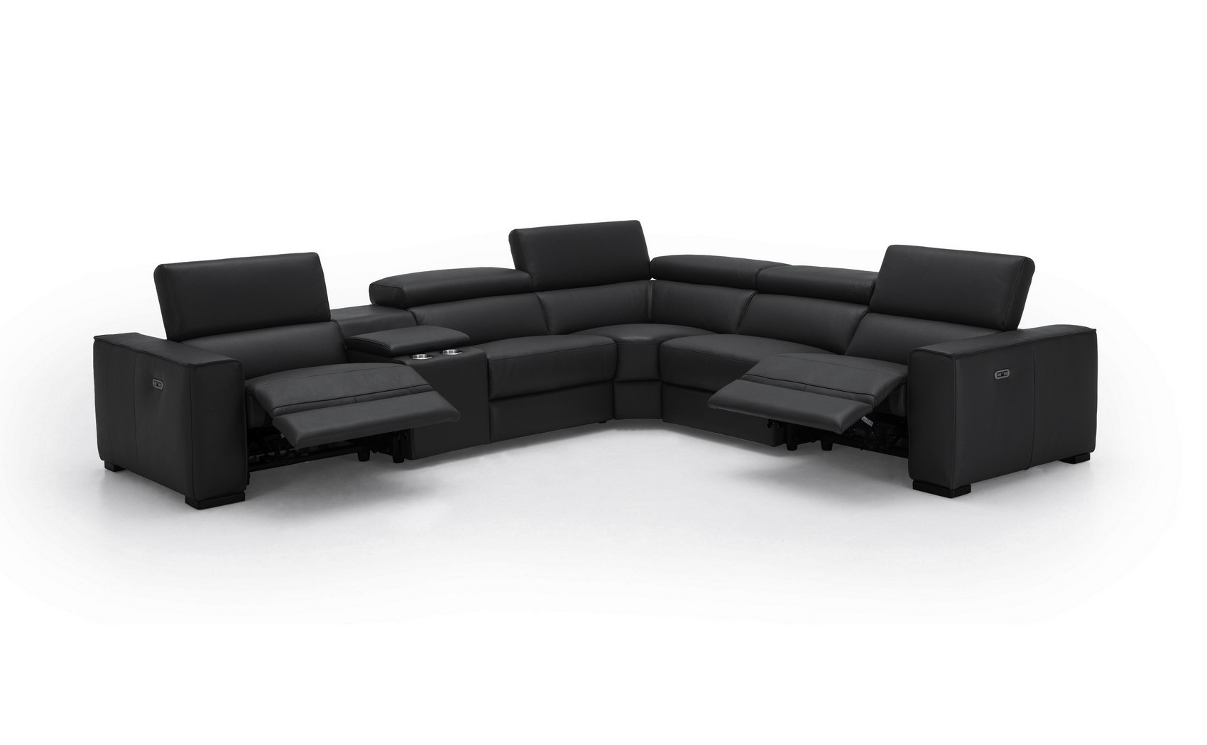 Picasso 6PC Black Sectional J&M Furniture