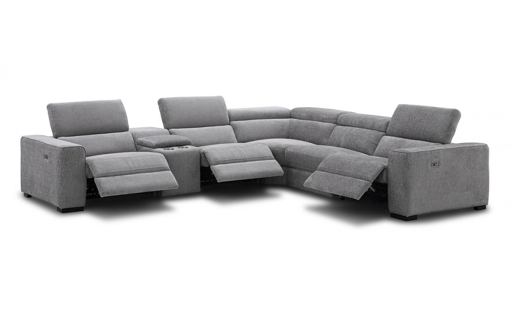 Picasso 6PC Motion Light Grey Sectional J&M Furniture