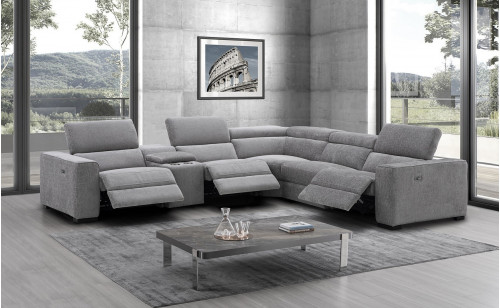 Picasso 6PC Motion Light Grey Sectional J&M Furniture Picasso 6PC Motion Light Grey Sectional J&M Furniture