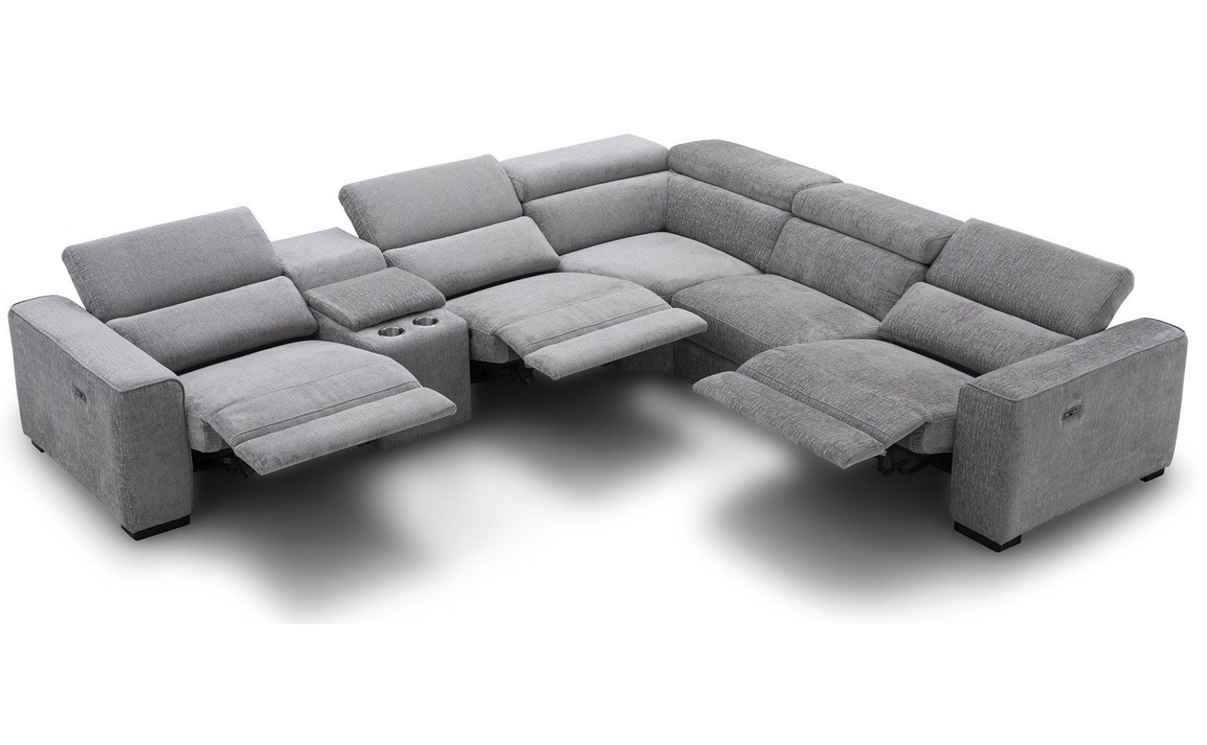 Picasso 6PC Motion Light Grey Sectional J&M Furniture