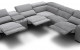 Picasso 6PC Motion Light Grey Sectional J&M Furniture
