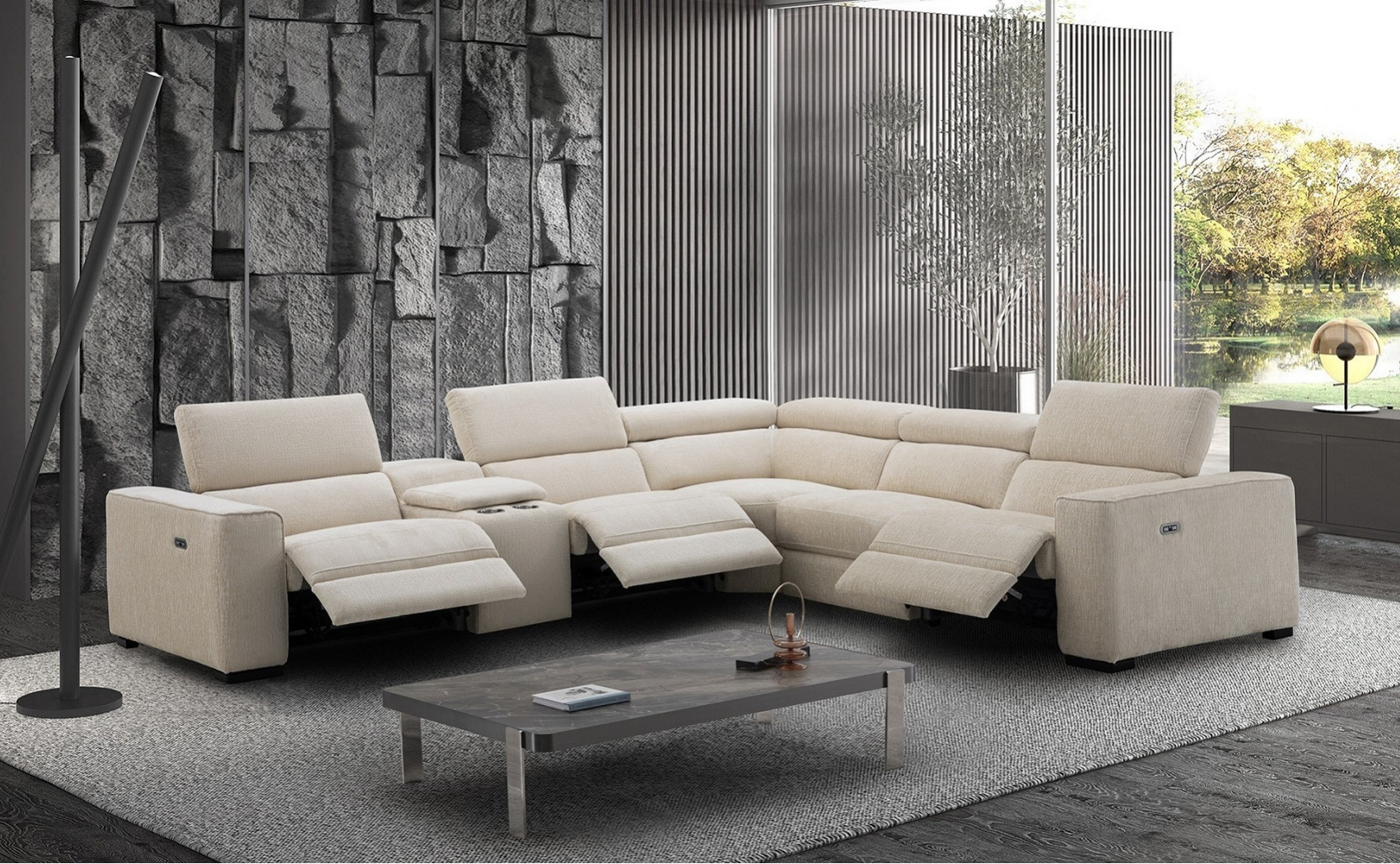 Picasso 6PC Motion Sand Sectional J&M Furniture
