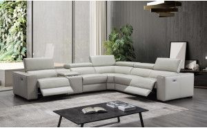 Picasso Motion Sectional Silver Grey J&M Furniture