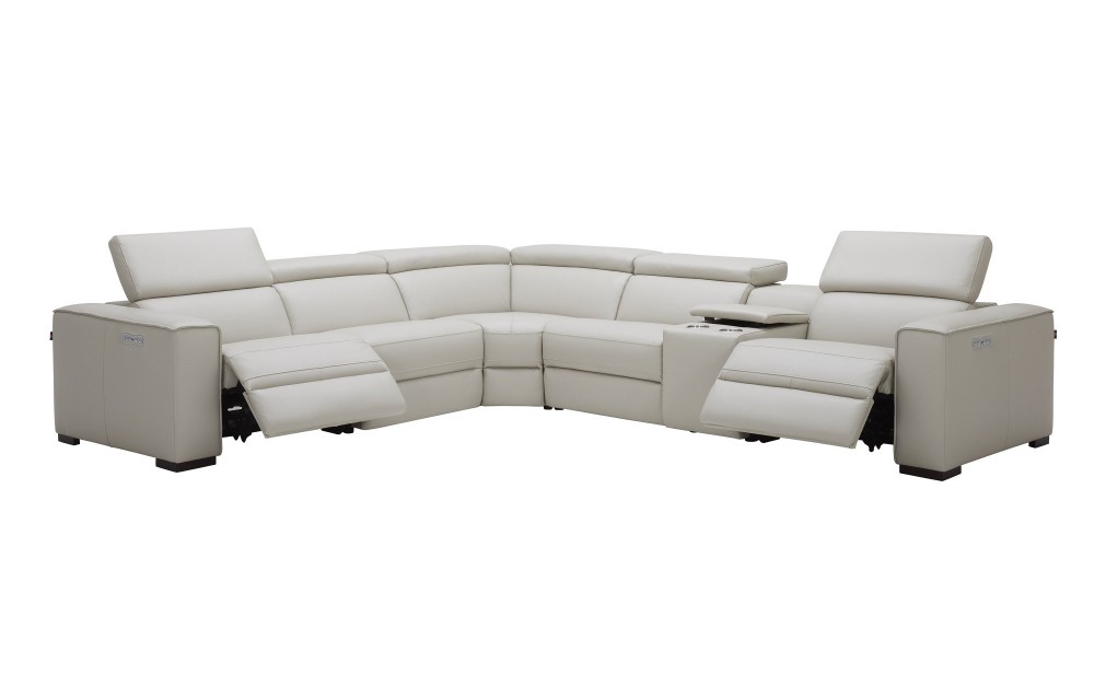 Picasso Motion Sectional Silver Grey J&M Furniture