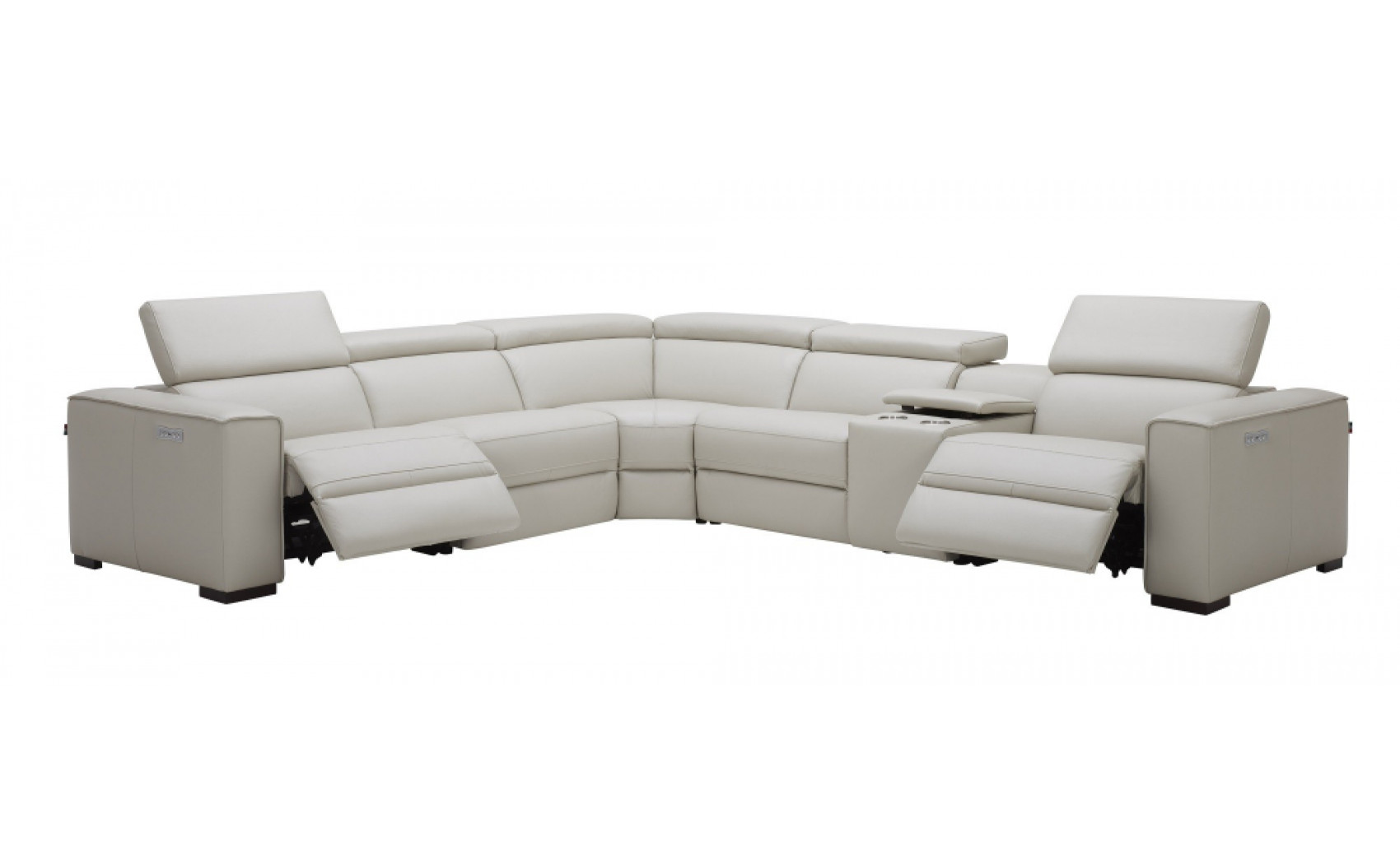 Picasso Motion Sectional Silver Grey J&M Furniture