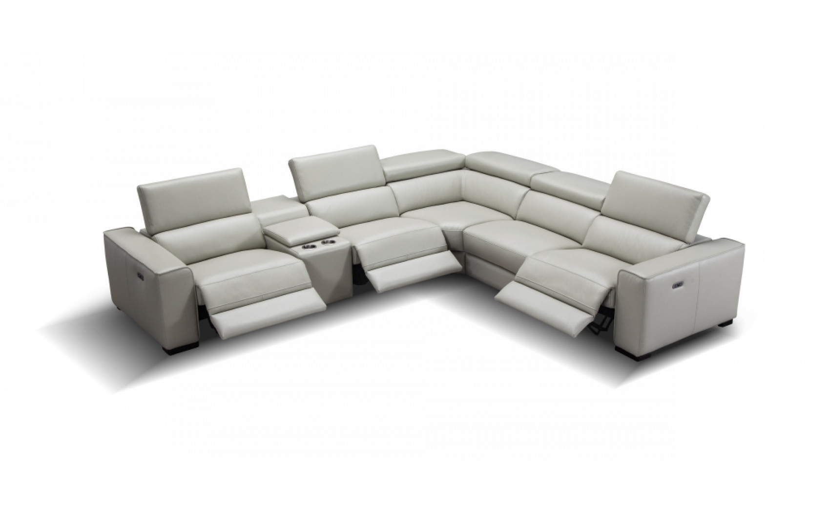 Picasso Motion Sectional Silver Grey J&M Furniture