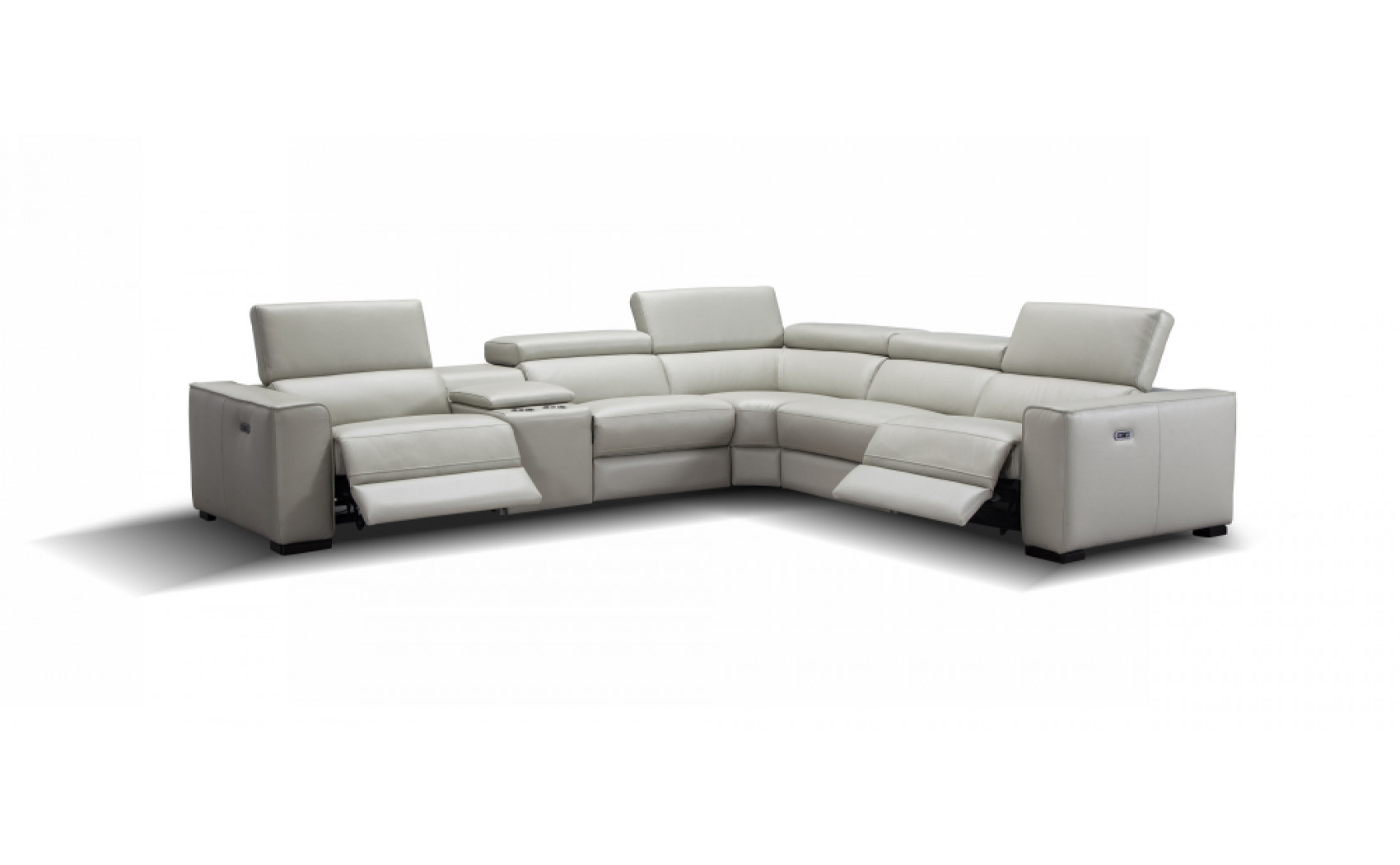 Picasso Motion Sectional Silver Grey J&M Furniture