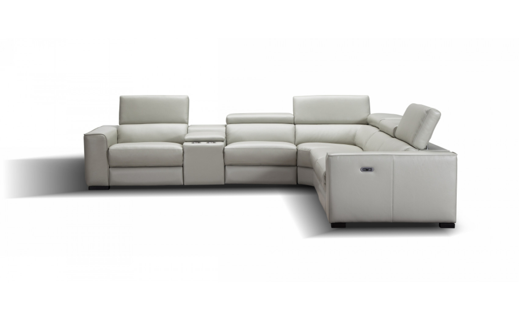 Picasso Motion Sectional Silver Grey J&M Furniture