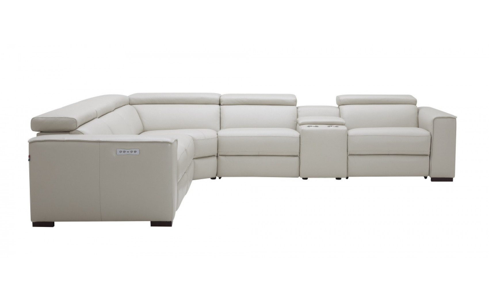 Picasso Motion Sectional Silver Grey J&M Furniture