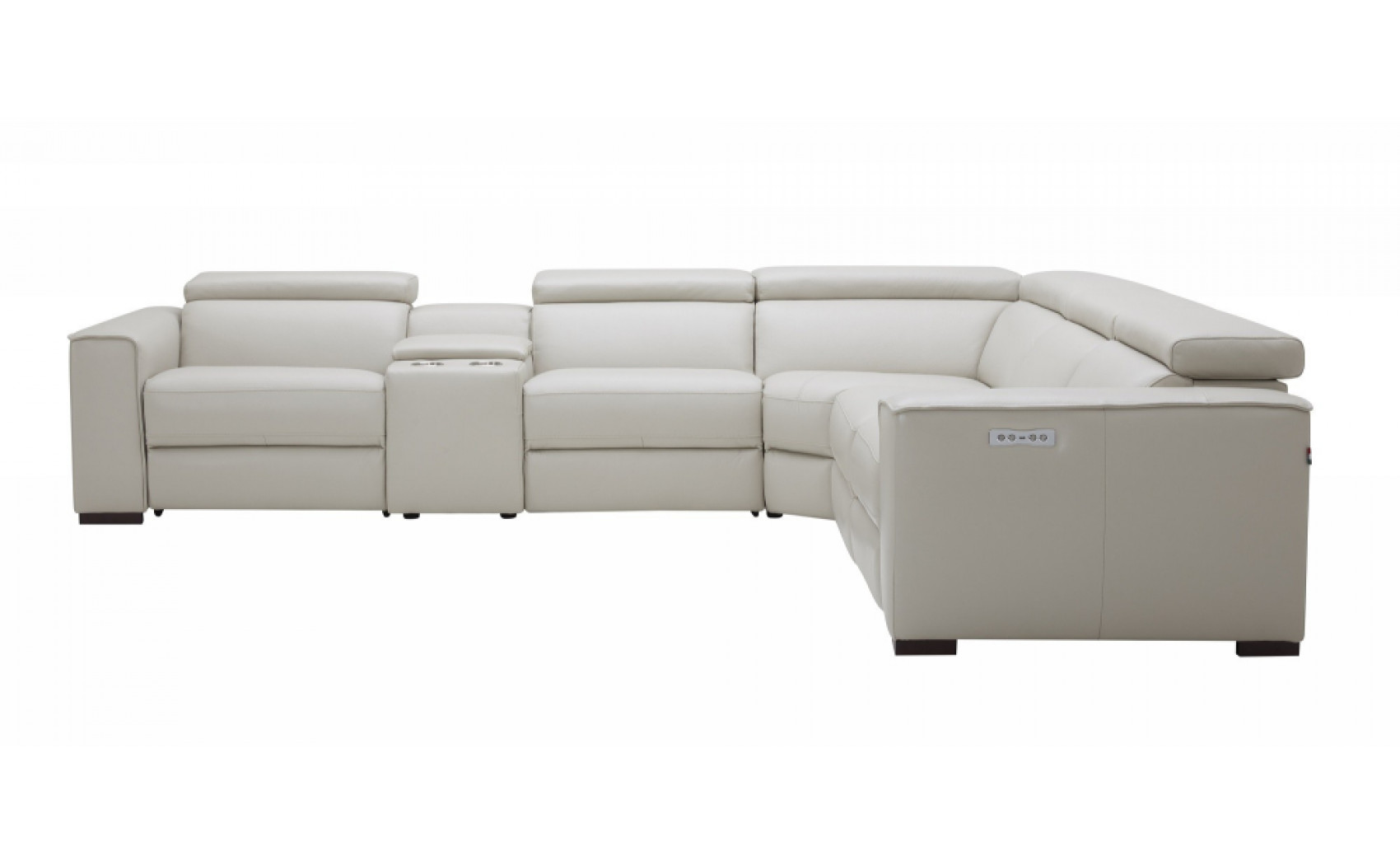 Picasso Motion Sectional Silver Grey J&M Furniture