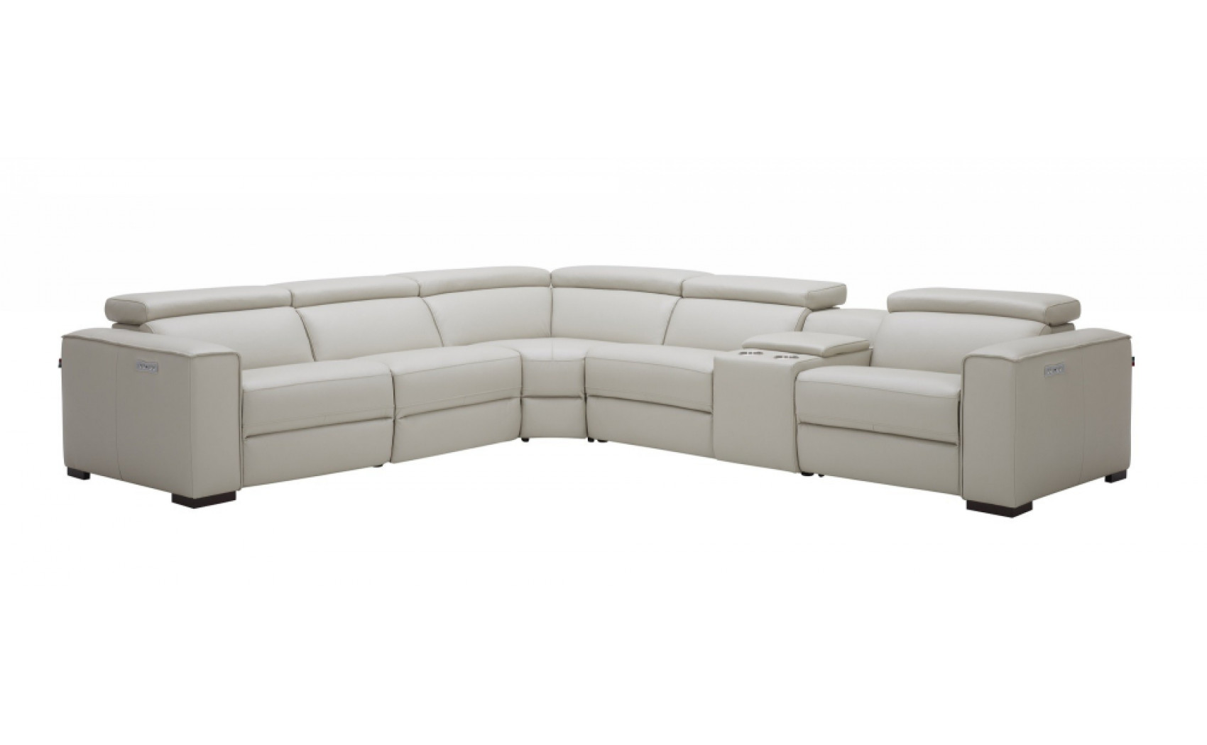 Picasso Motion Sectional Silver Grey J&M Furniture