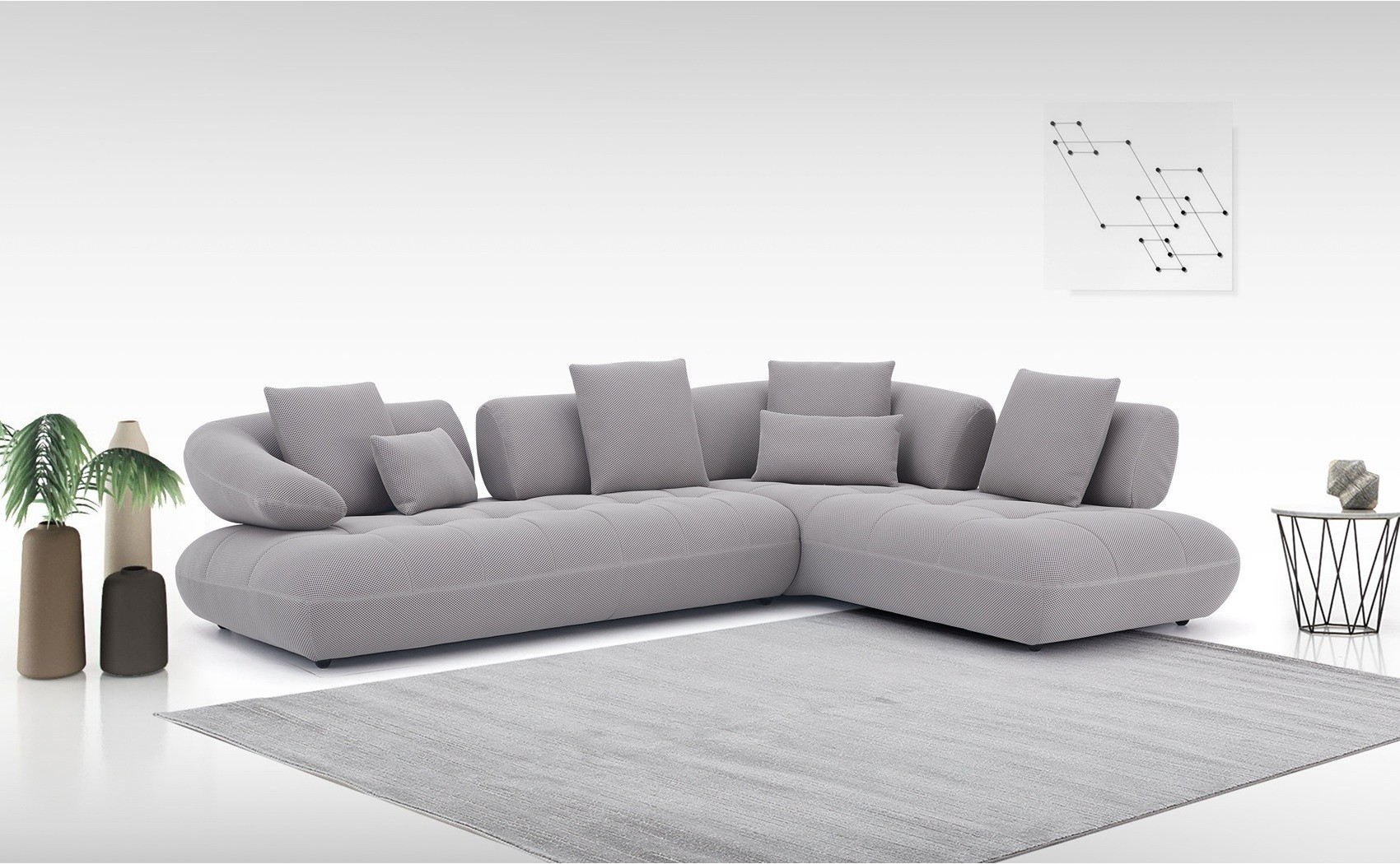 Savannah Grey Sectional J&M Furniture