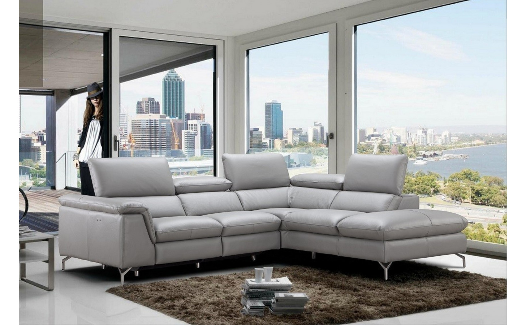 Viola Grey Sectional J&M Furniture