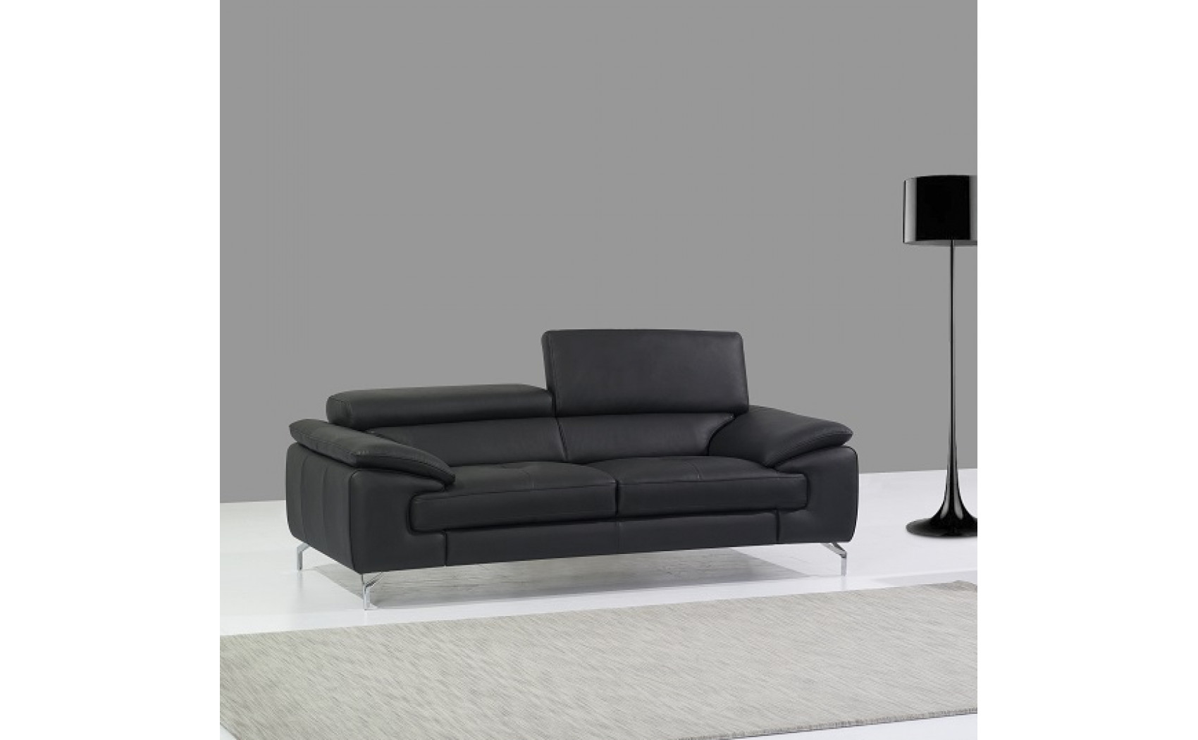 Jannette A973 Sofa Set Black J&M Furniture
