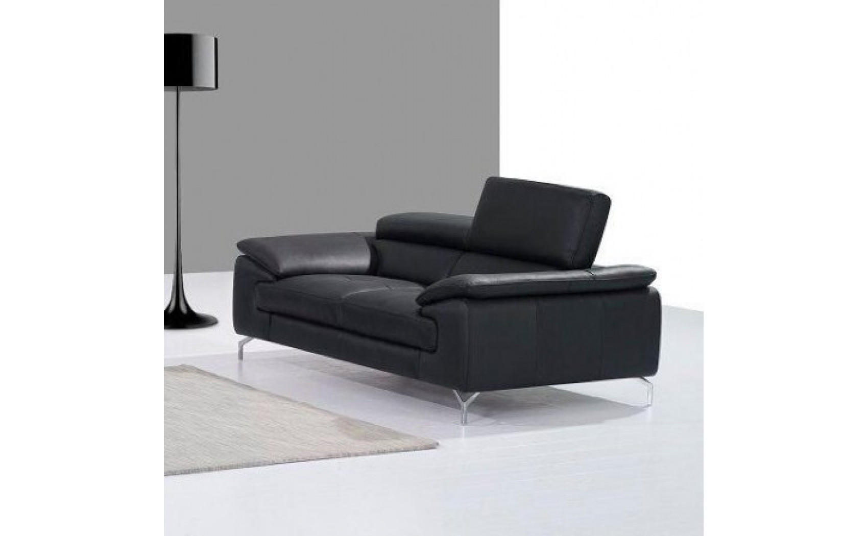 Jannette A973 Sofa Set Black J&M Furniture