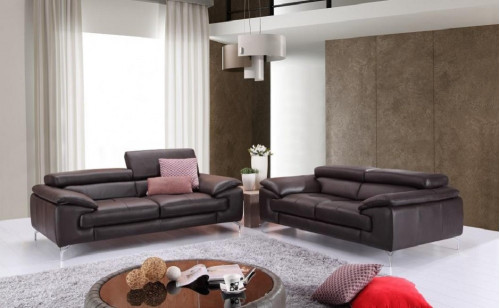 Jannette A973 Sofa Set Coffee J&M Furniture Jannette A973 Sofa Set Coffee J&M Furniture