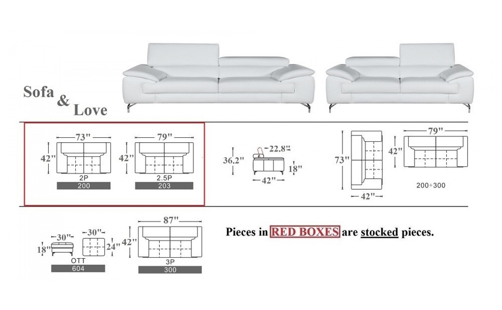 Jannette A973 Sofa Set Grey J&M Furniture