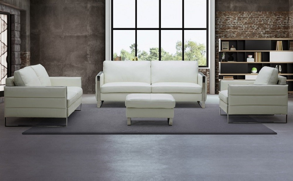 Constantin Ottoman White J&M Furniture