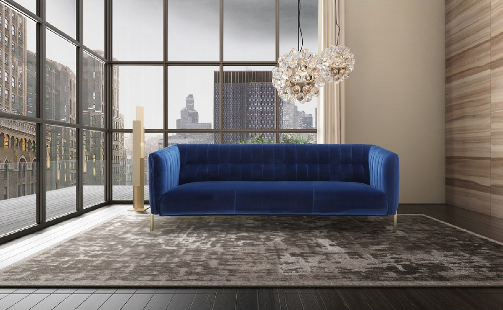 Deco Sofa Set Blue J&M Furniture