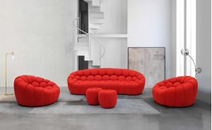 Fantasy Sofa Set Red J&M Furniture