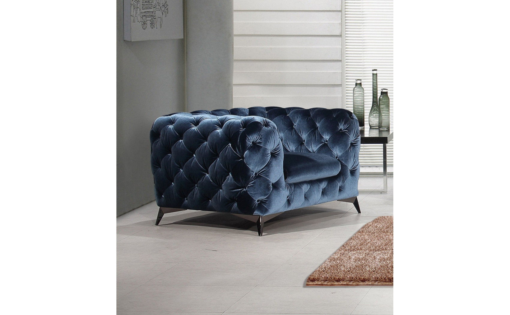 Glitz Sofa Set Blue J&M Furniture