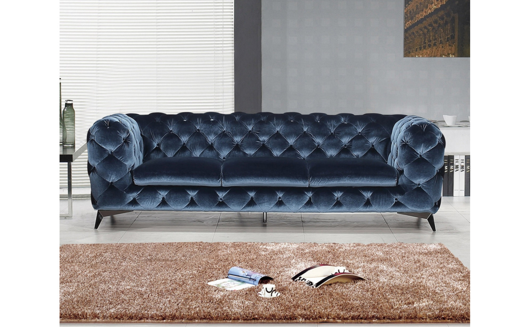 Glitz Sofa Set Blue J&M Furniture