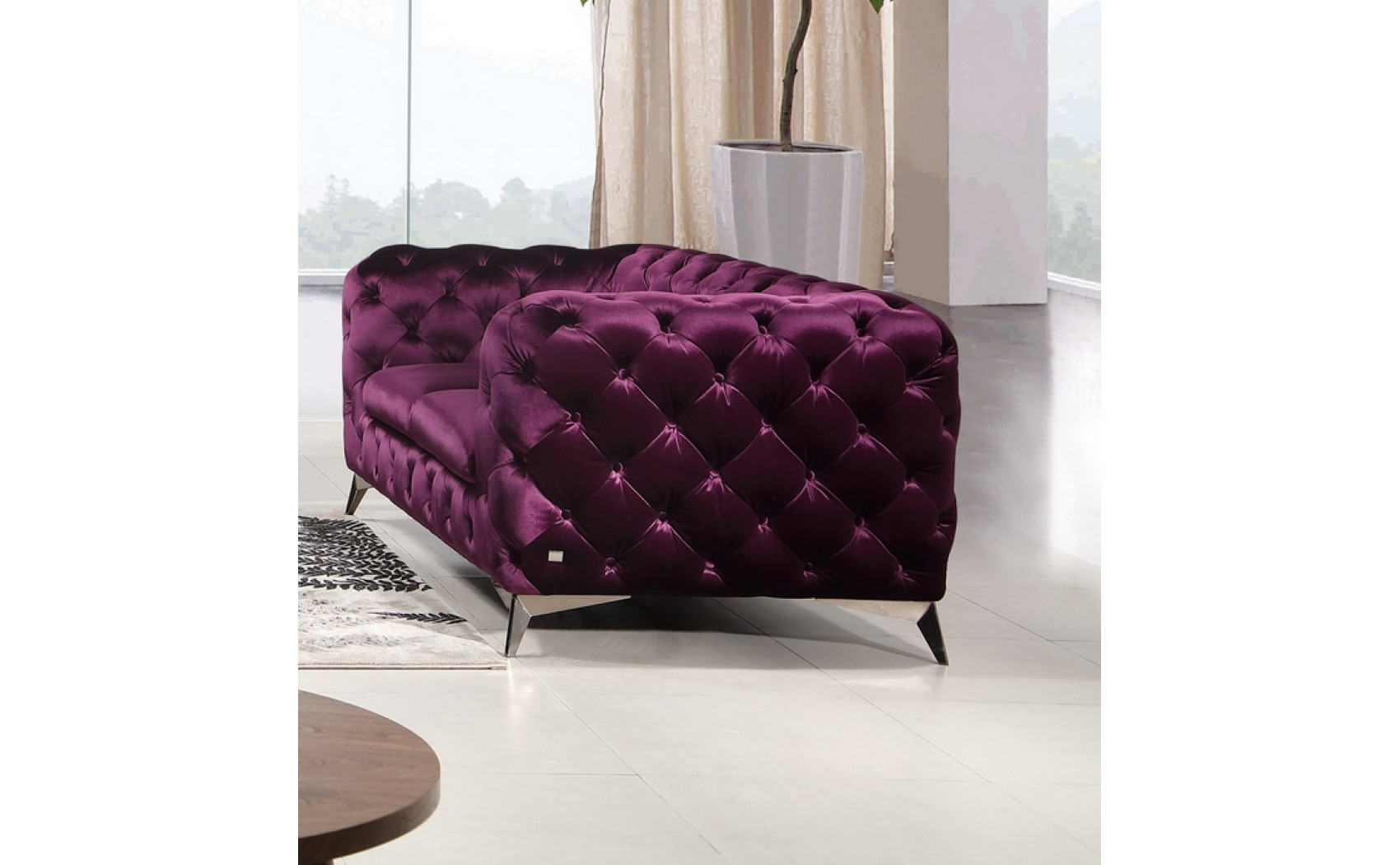 Glitz Sofa Set Purple J&M Furniture