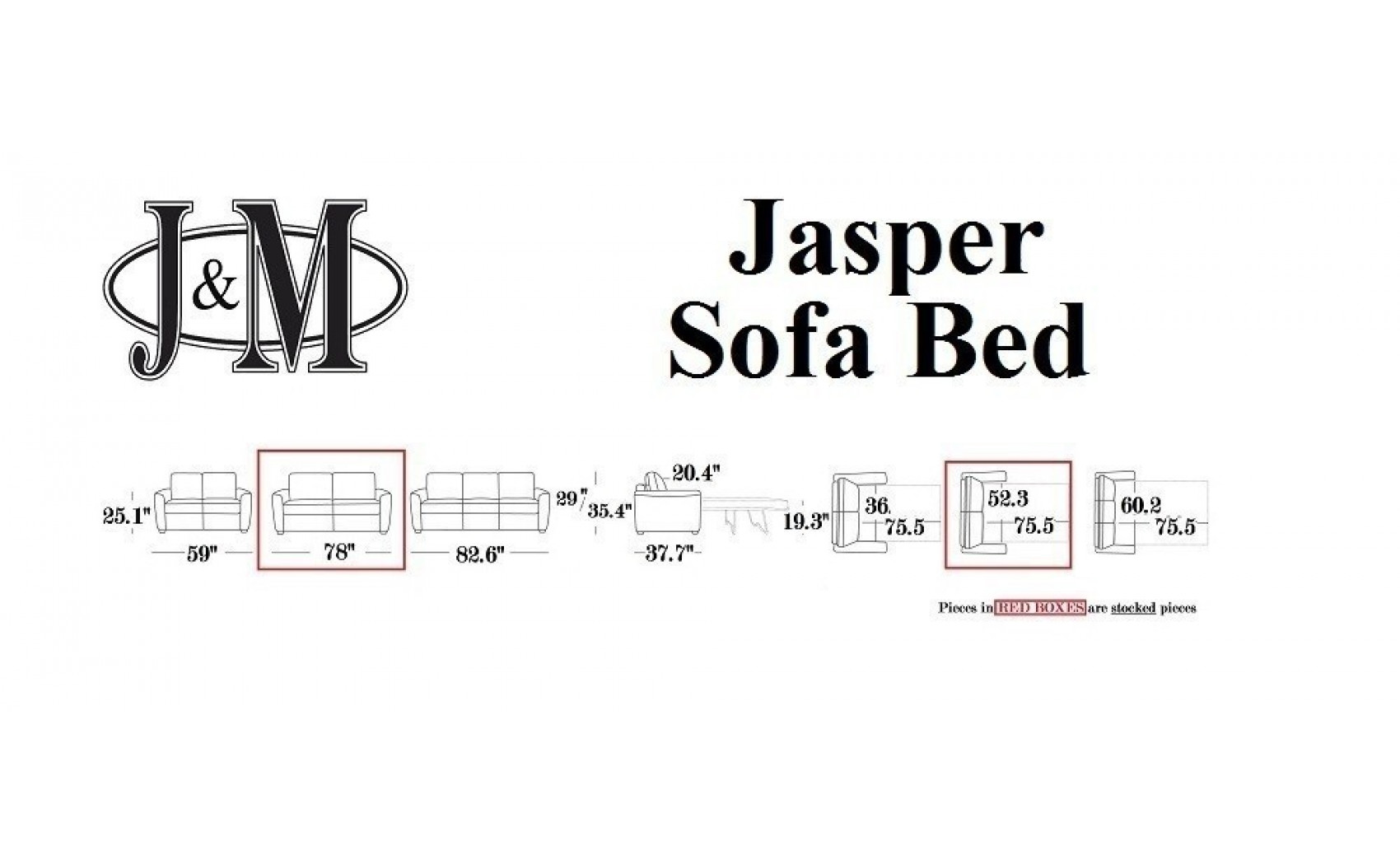 Jasper Sofa Bed Leather Grey J&M Furniture