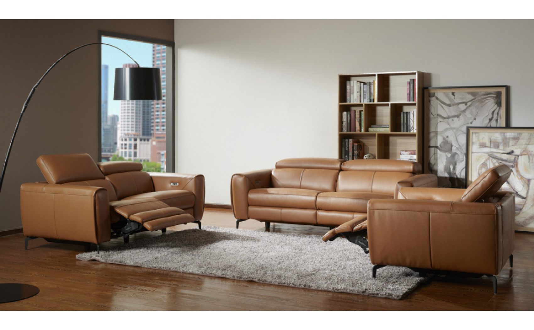 Lorenzo Sofa Set Caramel J&M Furniture