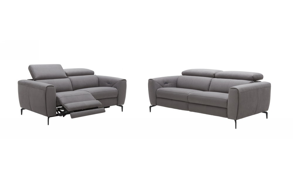 Lorenzo Chair Grey Fabric J&M Furniture