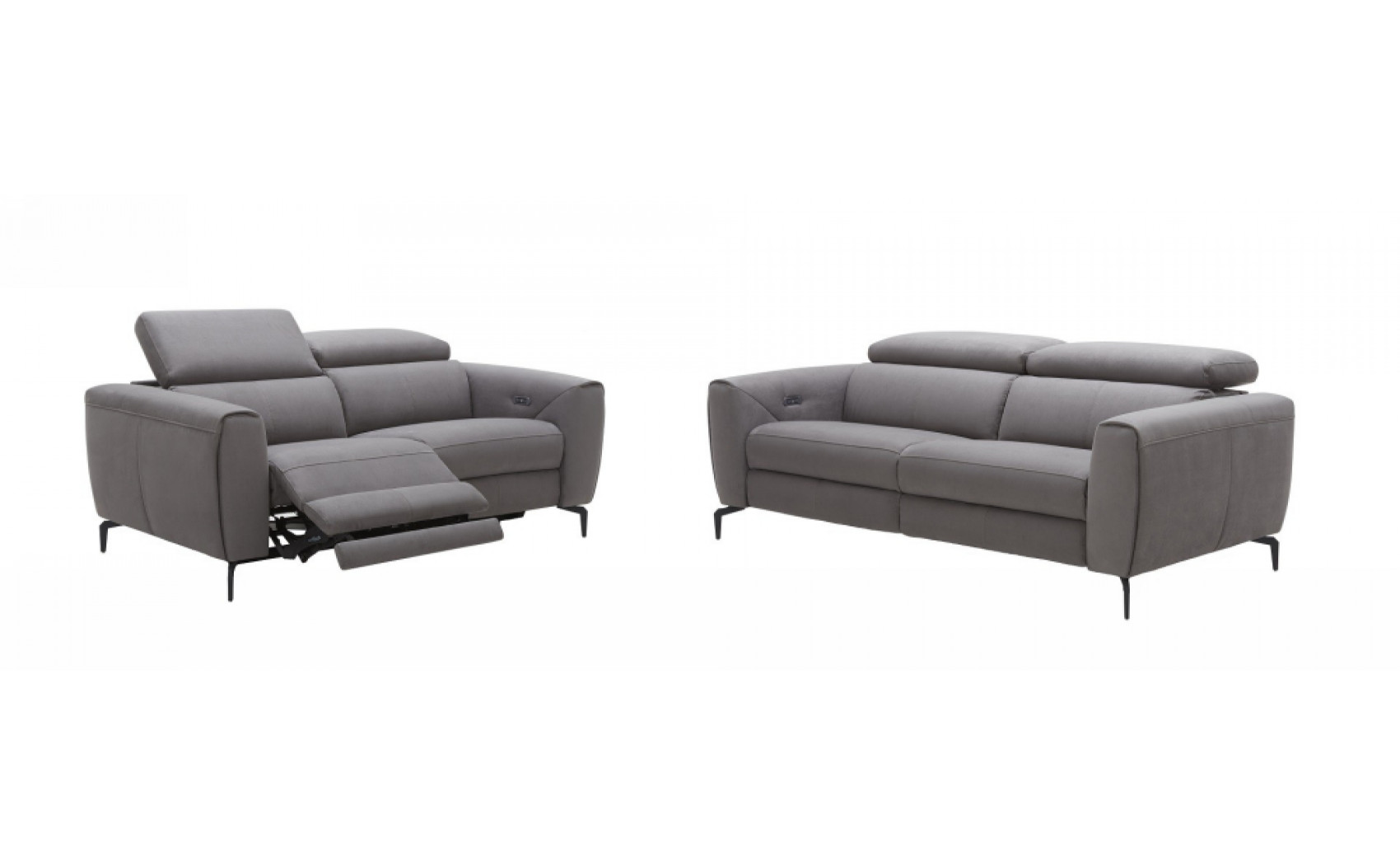 Lorenzo Sofa Set Grey Fabric J&M Furniture
