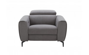 Lorenzo Chair Grey Fabric J&M Furniture Lorenzo Chair Grey Fabric J&M Furniture