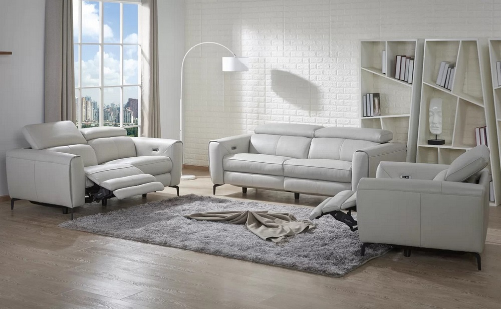 Lorenzo Loveseat Light Grey J&M Furniture