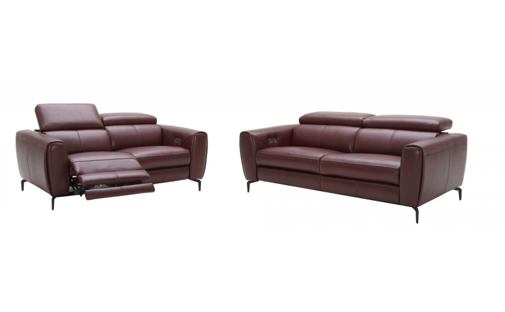 Lorenzo Sofa Set Merlot J&M Furniture