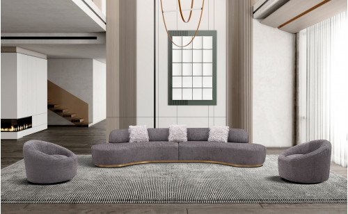 Moon Sectional Set Dark Grey J&M Furniture