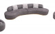 Moon Sectional Set Dark Grey J&M Furniture