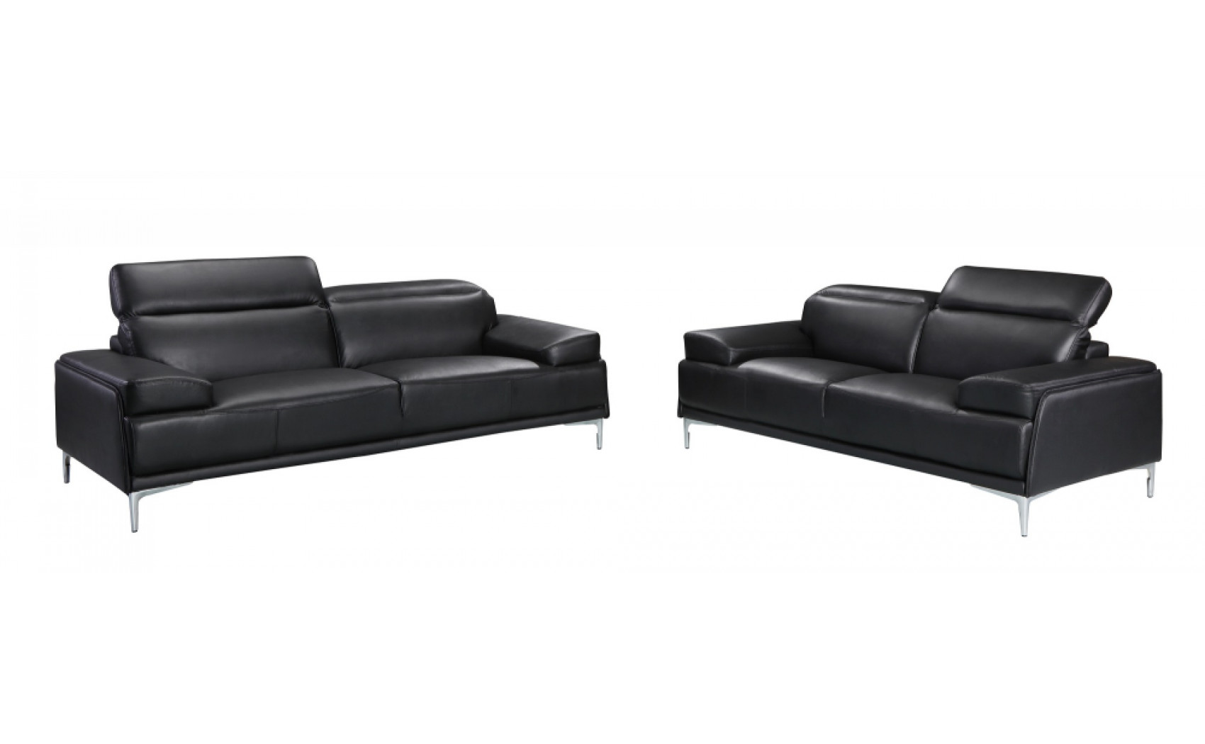 Nicolo Sofa Set Black J&M Furniture